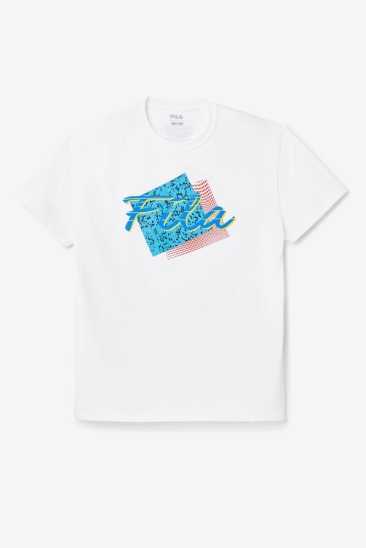 Fila Homme Santa Monica Tee 100 Blanche Fila France HBL-406253